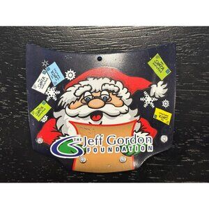 Nascar Christmas Tree Santa Claus Jeff Gordon Foundation Hood Ornament Sam Bass